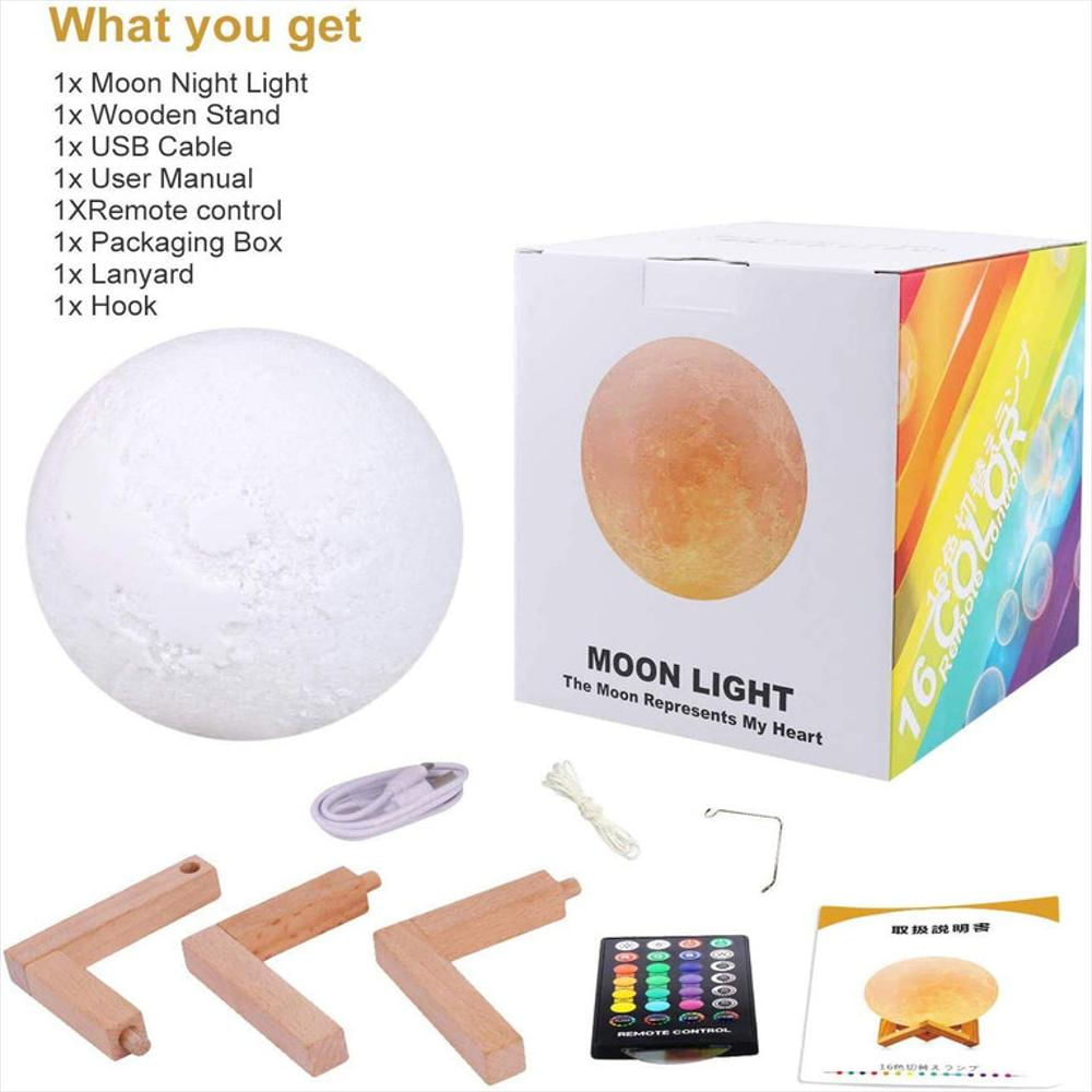 Lámpara De Luna 16 Colores ‎Gdpets img #3