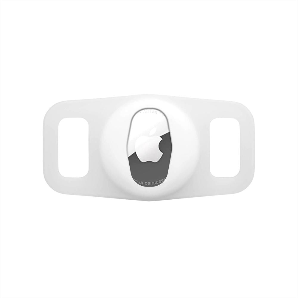 Airtag Case Mate Dog Collar Mount Transparente/Brillo En La Oscuridad