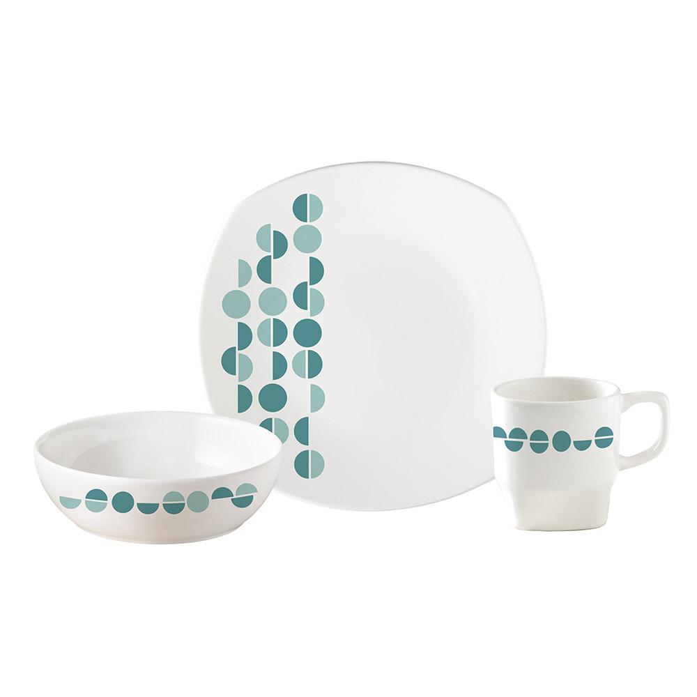 Vajilla Corona Muss 4 Puestos 16 Piezas