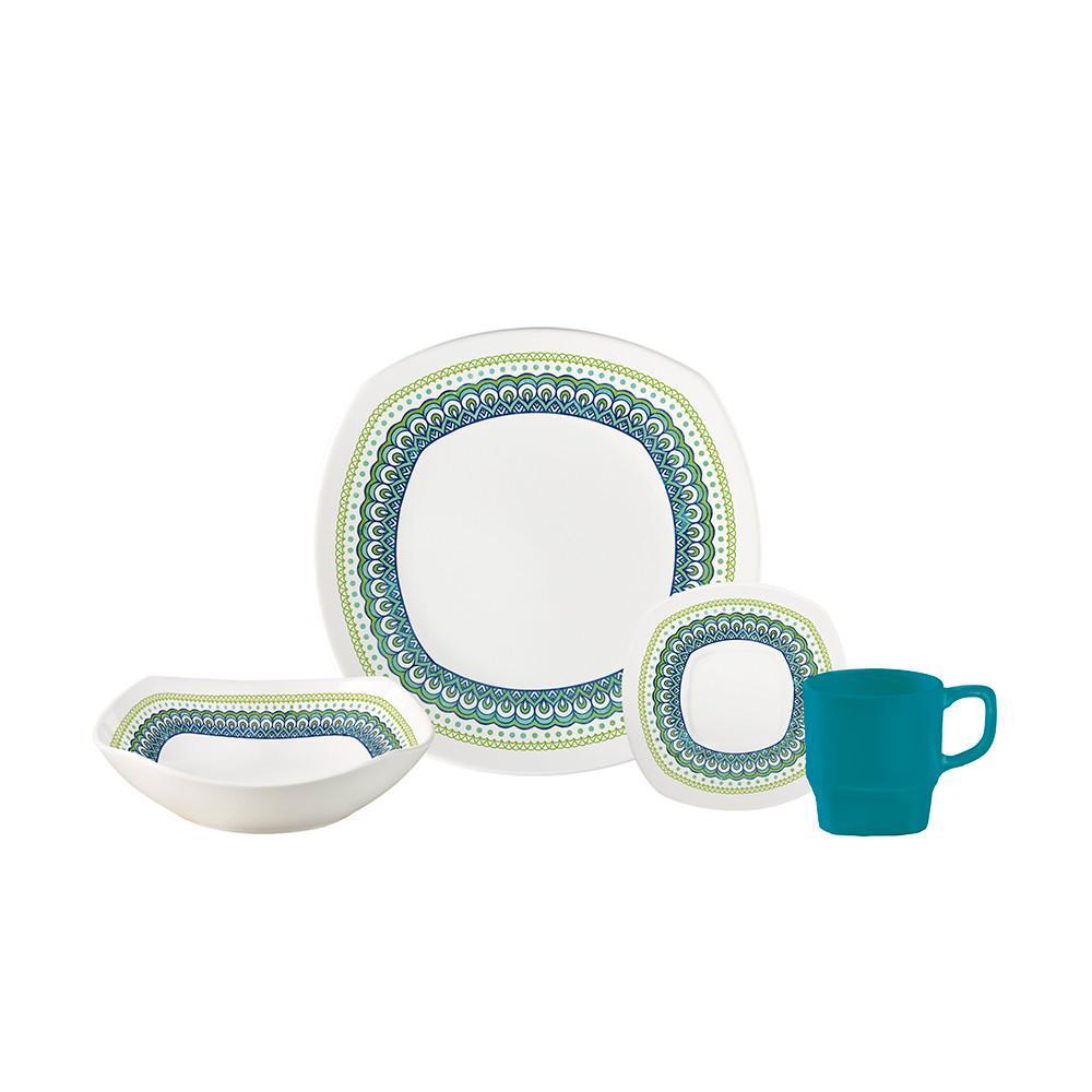 Vajilla Corona Nilai 4 Puestos 16 Piezas